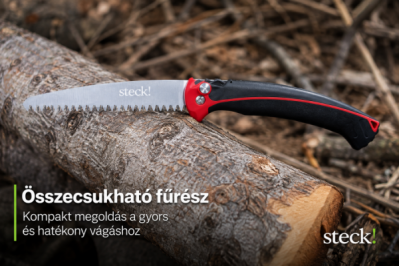 Praktikus segítség a kerti munkákhoz – Steck! összecsukható fűrész