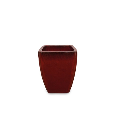 Kültéri kerámia virágkaspó AZALEA/RED BLACK 26*36,5 CM
