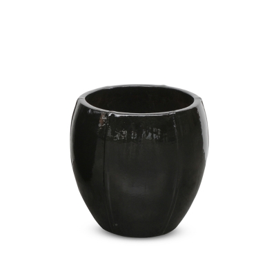 Kültéri kerámia virágkaspó DRACENA/BLACK 40*40 CM