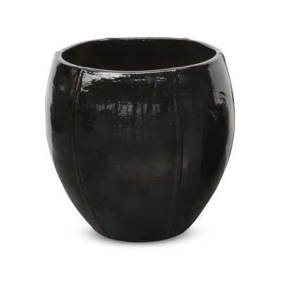 Kültéri kerámia virágkaspó DRACENA/BLACK 55*55 CM