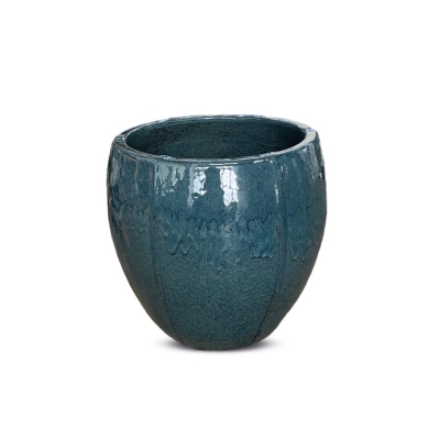 Kültéri kerámia virágkaspó DRACENA/DARK BLUE 40*40 cm
