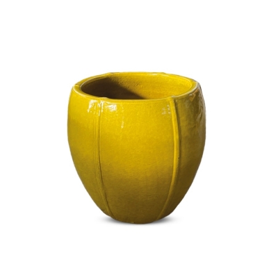 Kültéri kerámia virágkaspó DRACENA/YELLOW 40*40 cm
