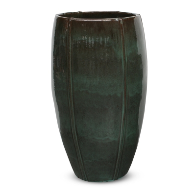 Kültéri kerámia virágkaspó HORTENZIA/RAIN GREEN 57*100 cm