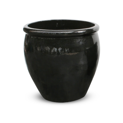 Kültéri kerámia virágkaspó PALMA/BLACK 65*65 cm
