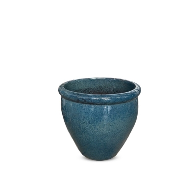 Kültéri kerámia virágkaspó PALMA/DARK BLUE 40*40 cm