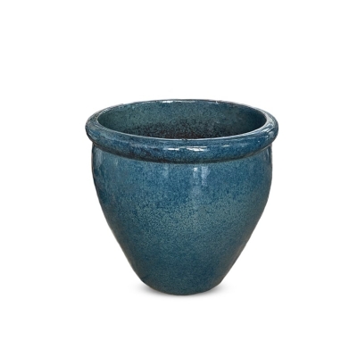 Kültéri kerámia virágkaspó PALMA/DARK BLUE 50*50 cm