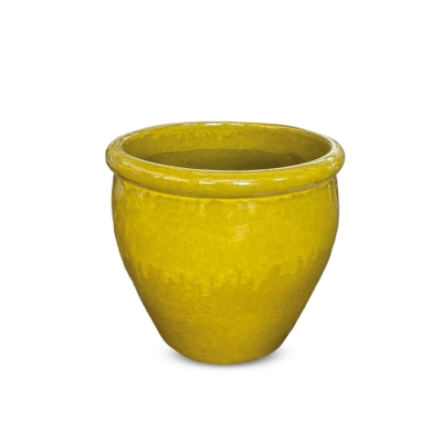 Kültéri kerámia virágkaspó PALMA/YELLOW 50*50 cm