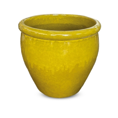 Kültéri kerámia virágkaspó PALMA/YELLOW 65*65 cm
