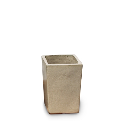Kültéri kerámia virágkaspó YUCCA/CREAM 21*30,5 cm