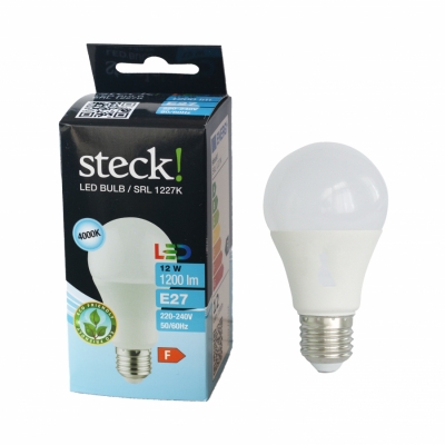 LED fényforrás, 12W, E27, természetes fehér