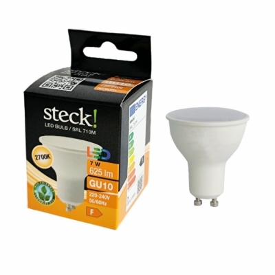 LED fényforrás, 7W, GU10 meleg fehér