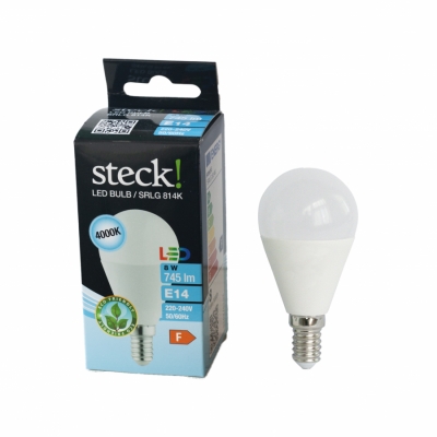LED fényforrás, 8W, E14, természetes fehér